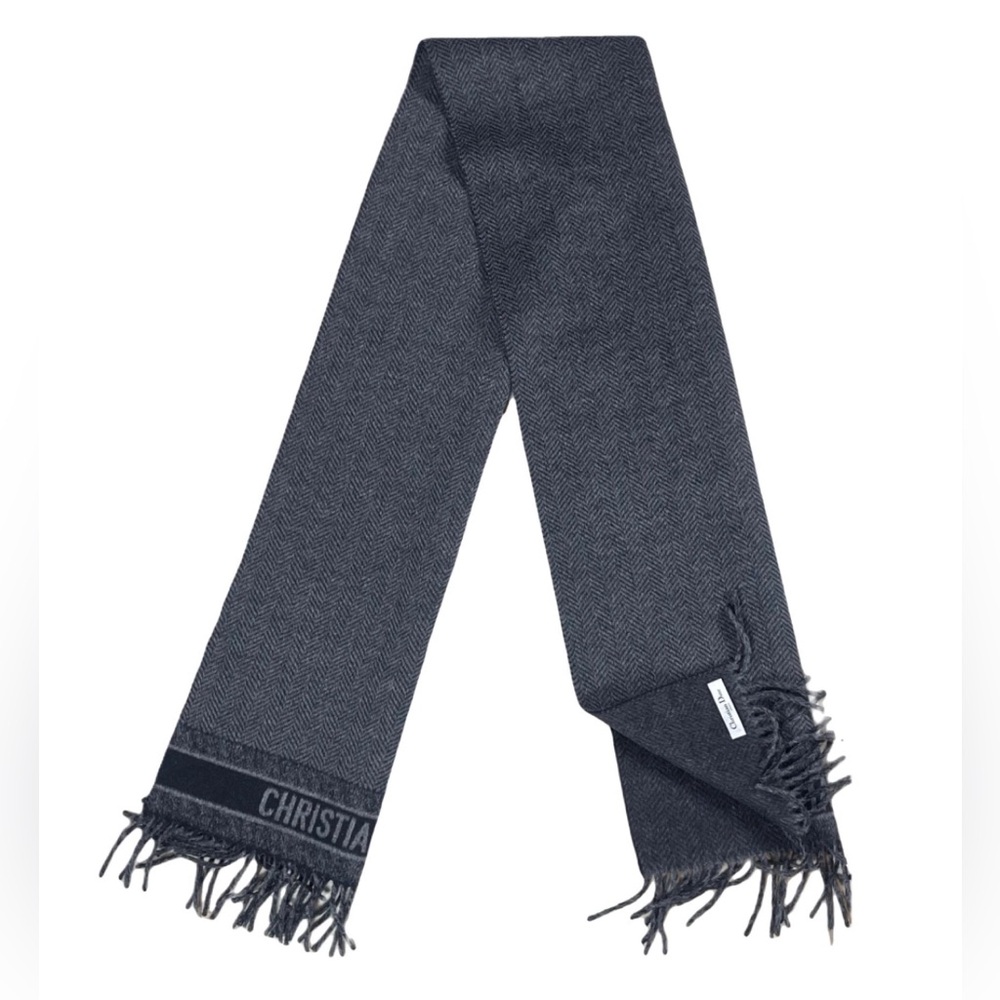 Christian Dior 100% Thick Warm Wool Scarf